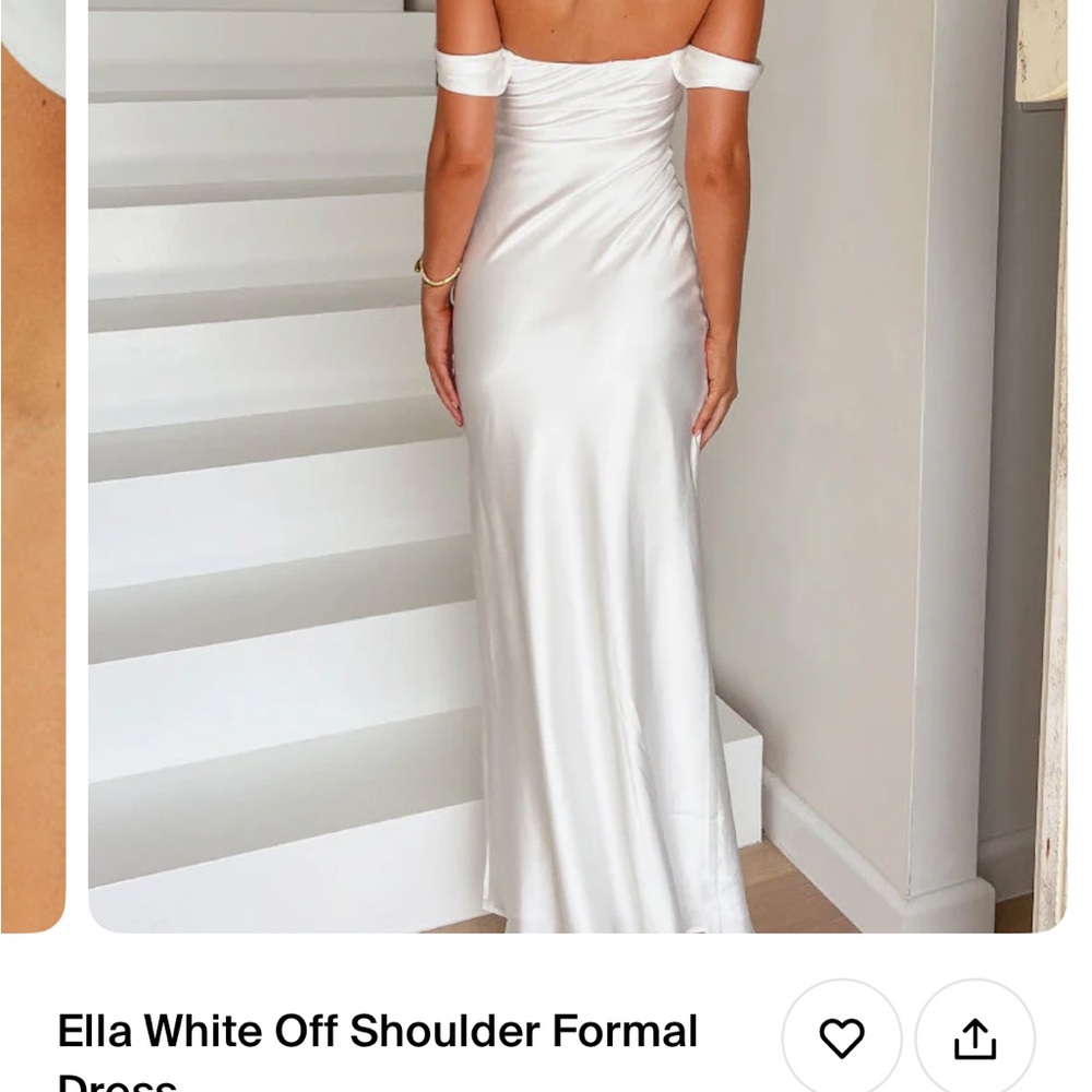 Beginning boutique bridal white dress size 8 never worn tags on